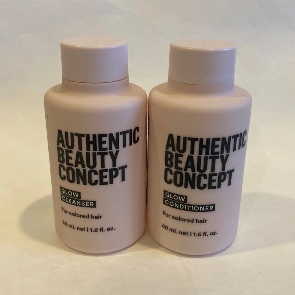 AUTHENTIC BEAUTY CONCEPT Glow Cleanser Shampoo & Conditioner Travel Sz